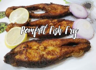 POMFRET FISH FRY VAVVAL MEEN VARUVAL