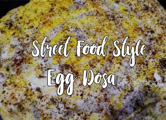 Street Food Style Egg Dosa